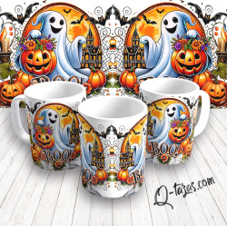 Mockup - Taza Halloween Boo