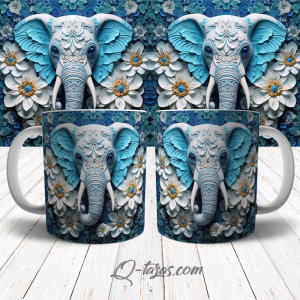 Mockup - Taza Elefante