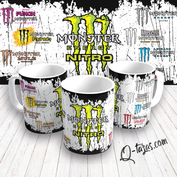 Mockup - Taza Monster Energy - Nitro