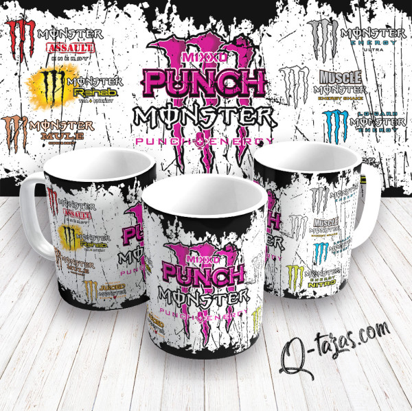 Mockup - Taza Monster Energy - PUNCH