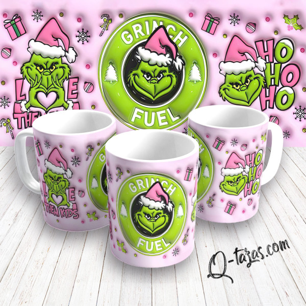 Mockup - Taza Navidad - Grinch - HoHoHo