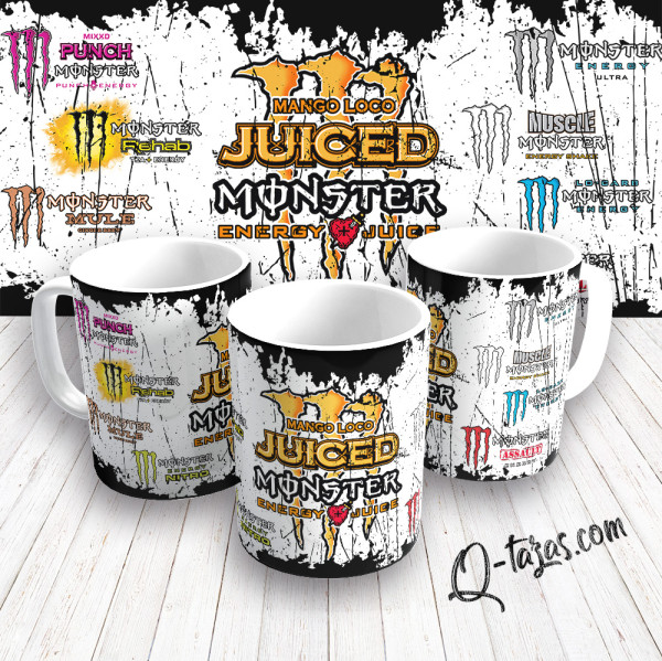 Mockup - Taza Monster Energy - Juiced - Mango Loco