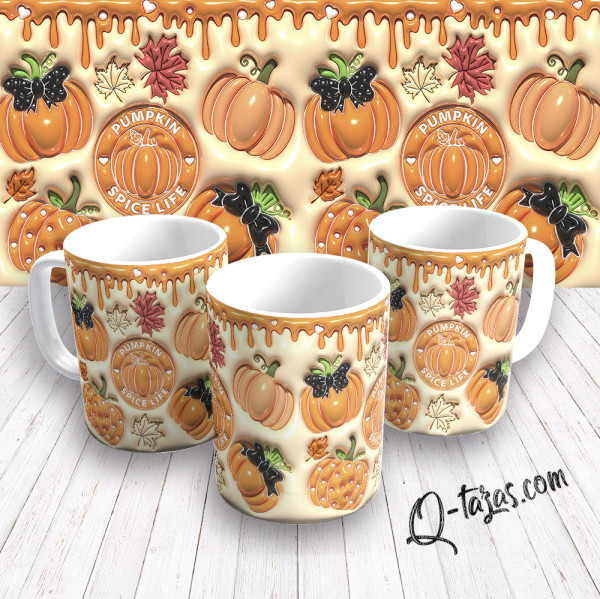 Mockup - Taza Halloween - Pumpkin