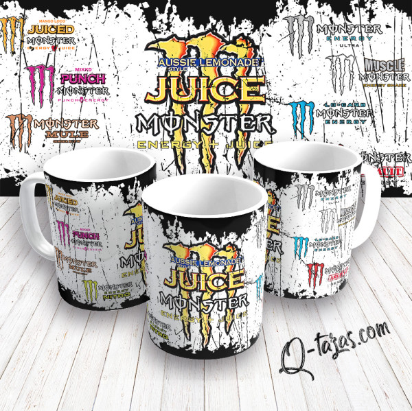 Mockup - Taza Monster Energy - Juice - Lemonade