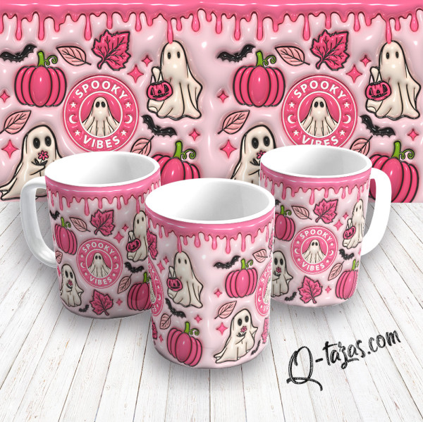 Mockup - Taza Halloween - Spooky