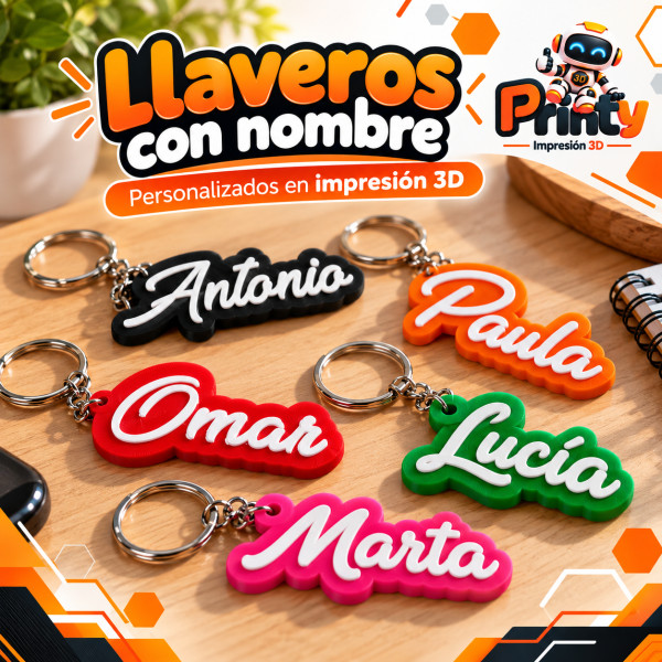 Llavero con nombre personalizado