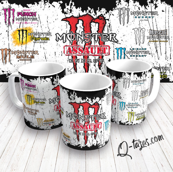 Mockup - Taza Monster Energy - Assault