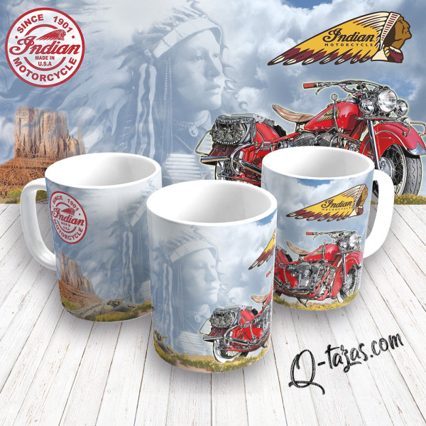 Mockup - Taza Indian Motorcycle