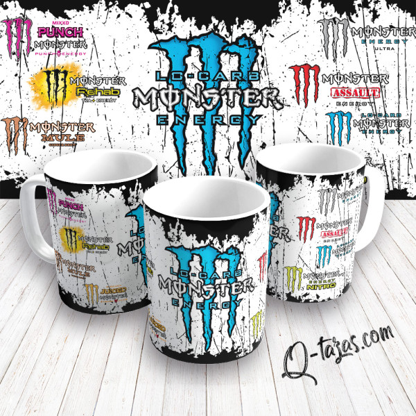 Mockup - Taza Monster Energy - LO CARB