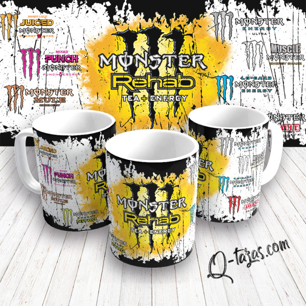 Mockup - Taza Monster Energy - REHAB