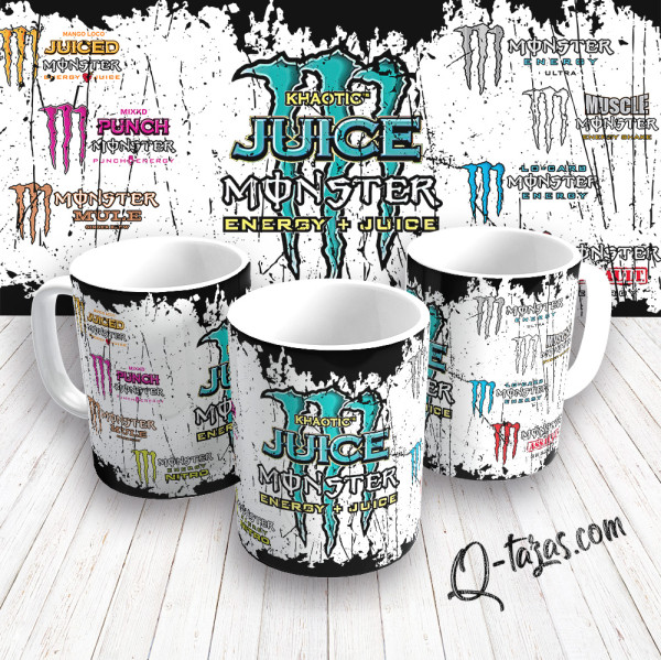 Mockup - Taza Monster Energy - KHAOTIC