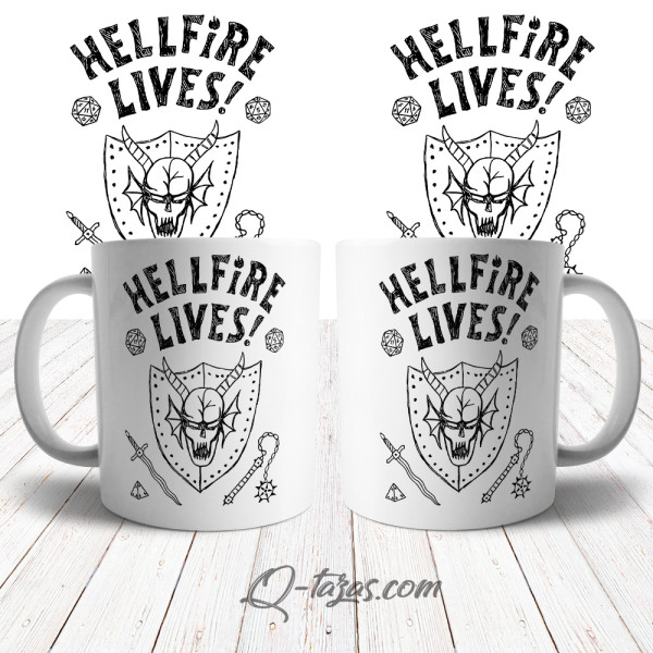 Taza Hellfire Lives - Stranger Things